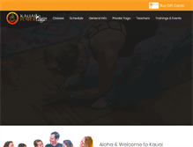 Tablet Screenshot of kauaipoweryoga.com